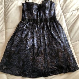 Aiden Mattox sequin cocktail dress.  Navy & black